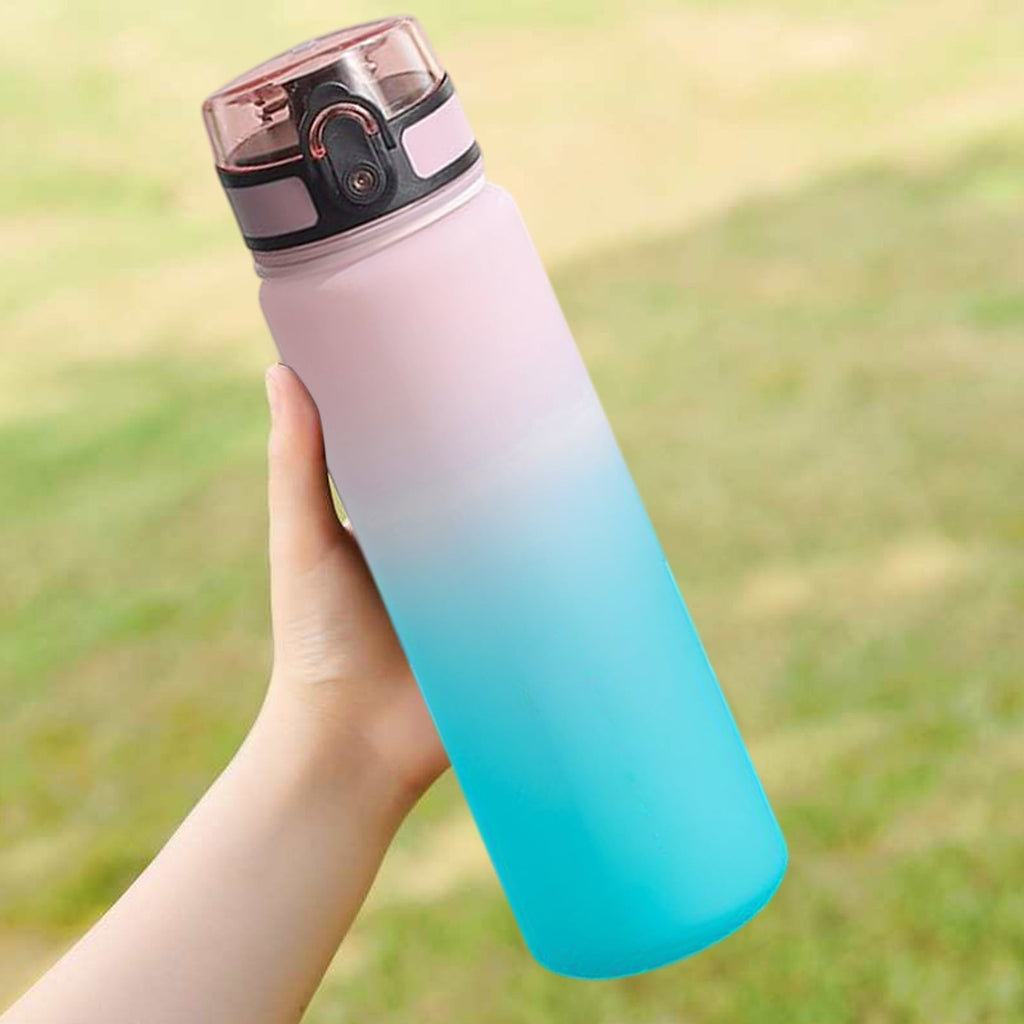Kumdkd 24oz Leakproof Water Bottle with Infuser - Gradient Color Tritan Sports Cup for Gym & Hiking - BPA-Free Thermal Locking Tumbler for Hot/Cold Drinks