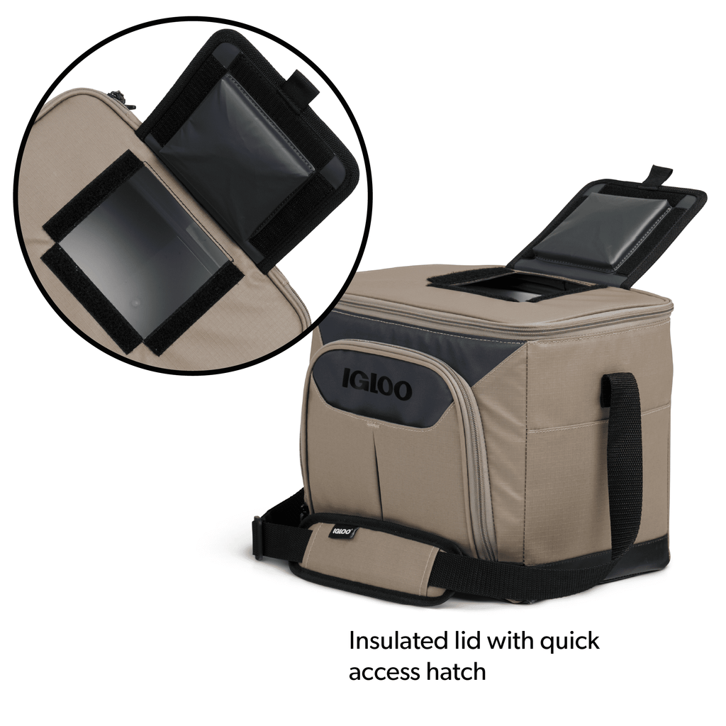 Igloo Trek 18 Can Capacity Softside Cooler with Hard Liner - Sandstone Tan