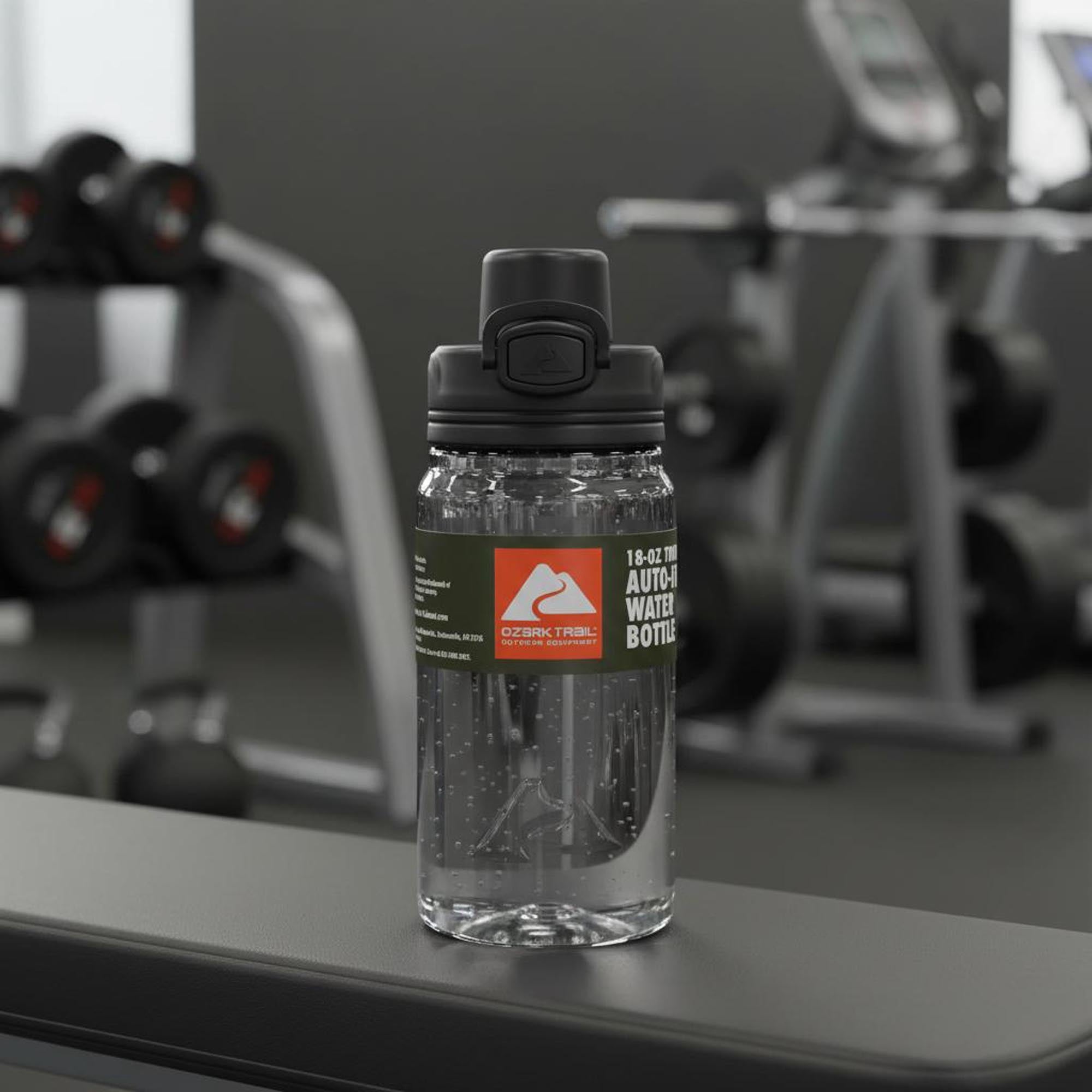 Ozark Trail 18 oz Tritan Plastic Flip-Top Lid Water Bottle - Gray