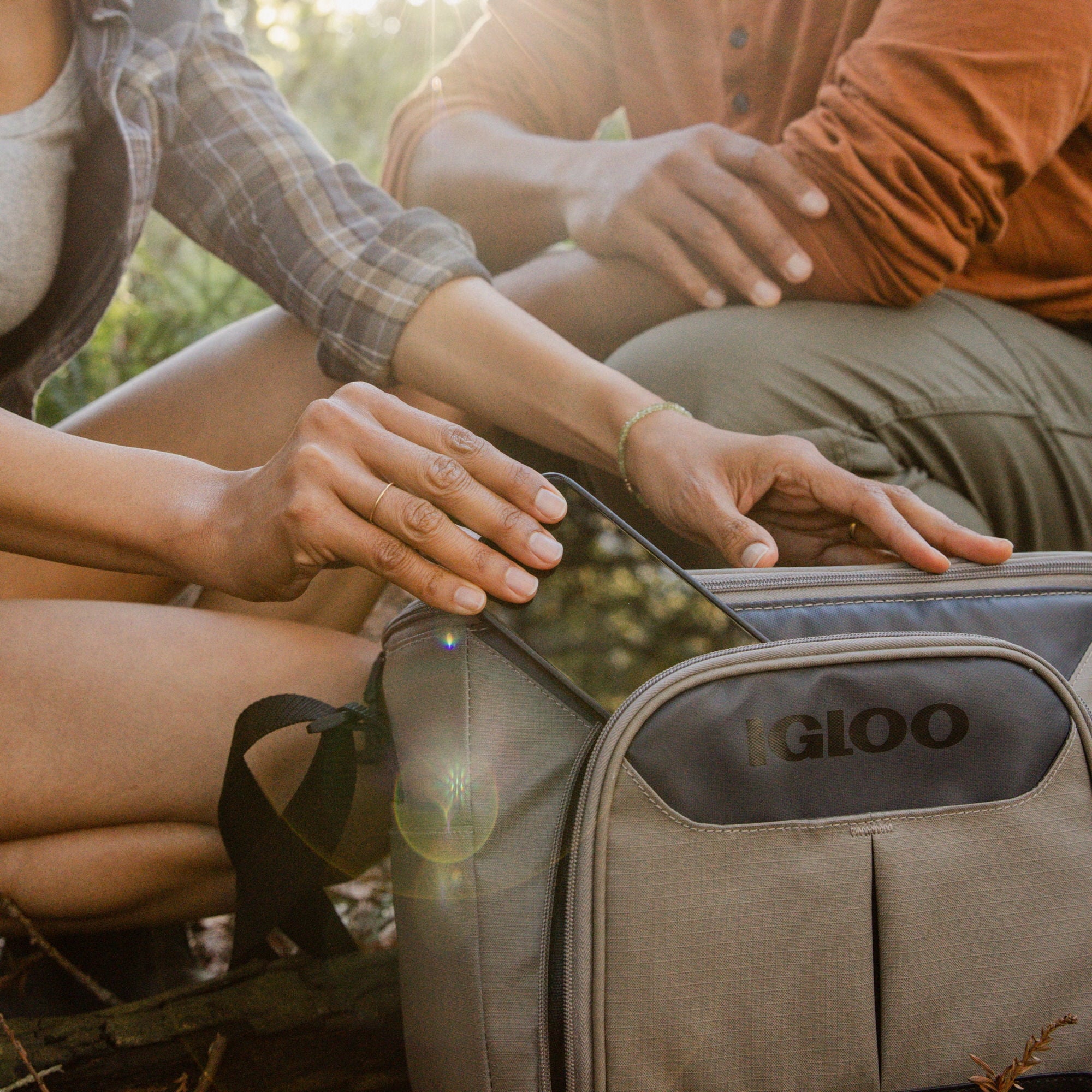 Igloo Trek 18 Can Capacity Softside Cooler with Hard Liner - Sandstone Tan