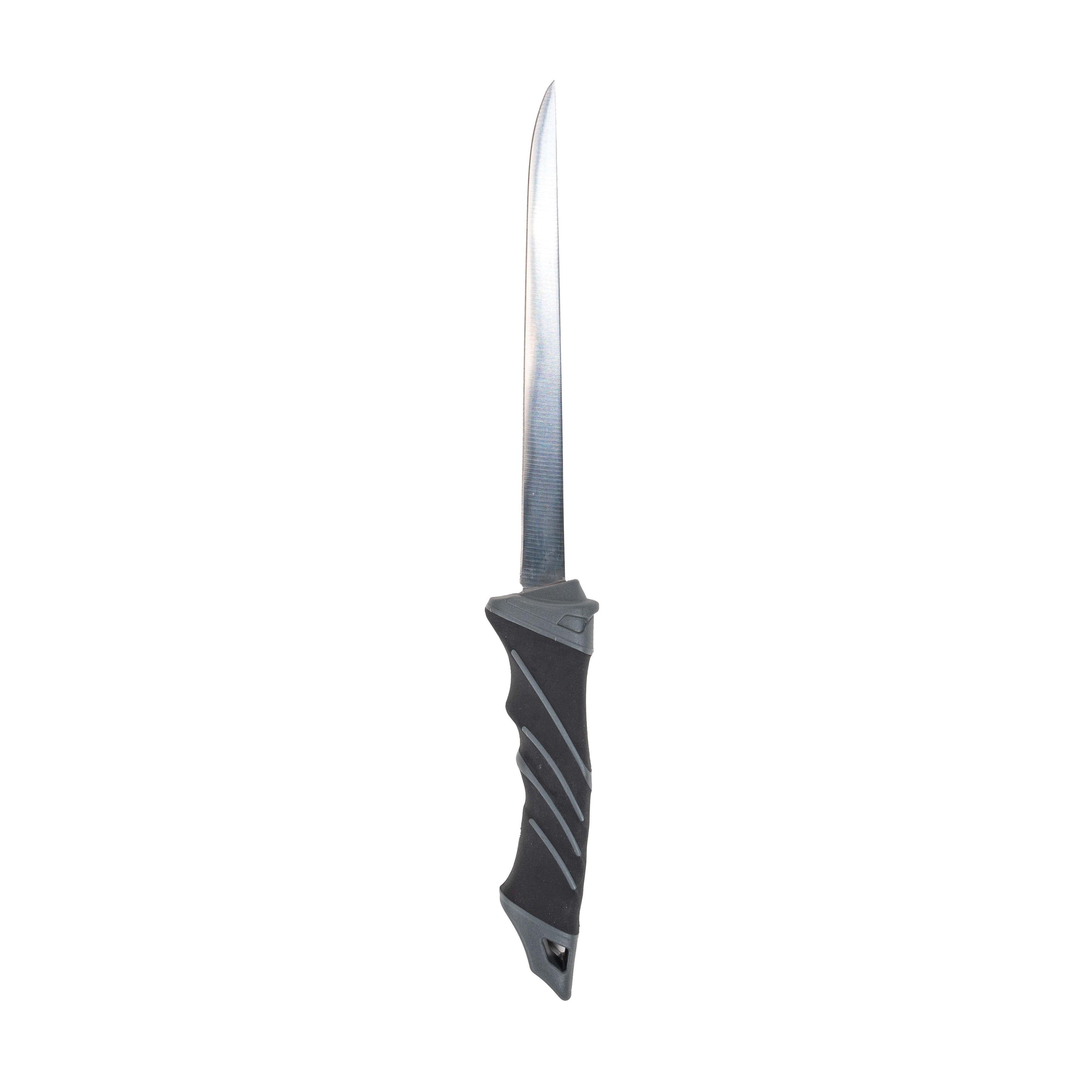 Ozark Trail 7 in Stainless Steel Fillet Knife with Soft Grip Handle & Sheath