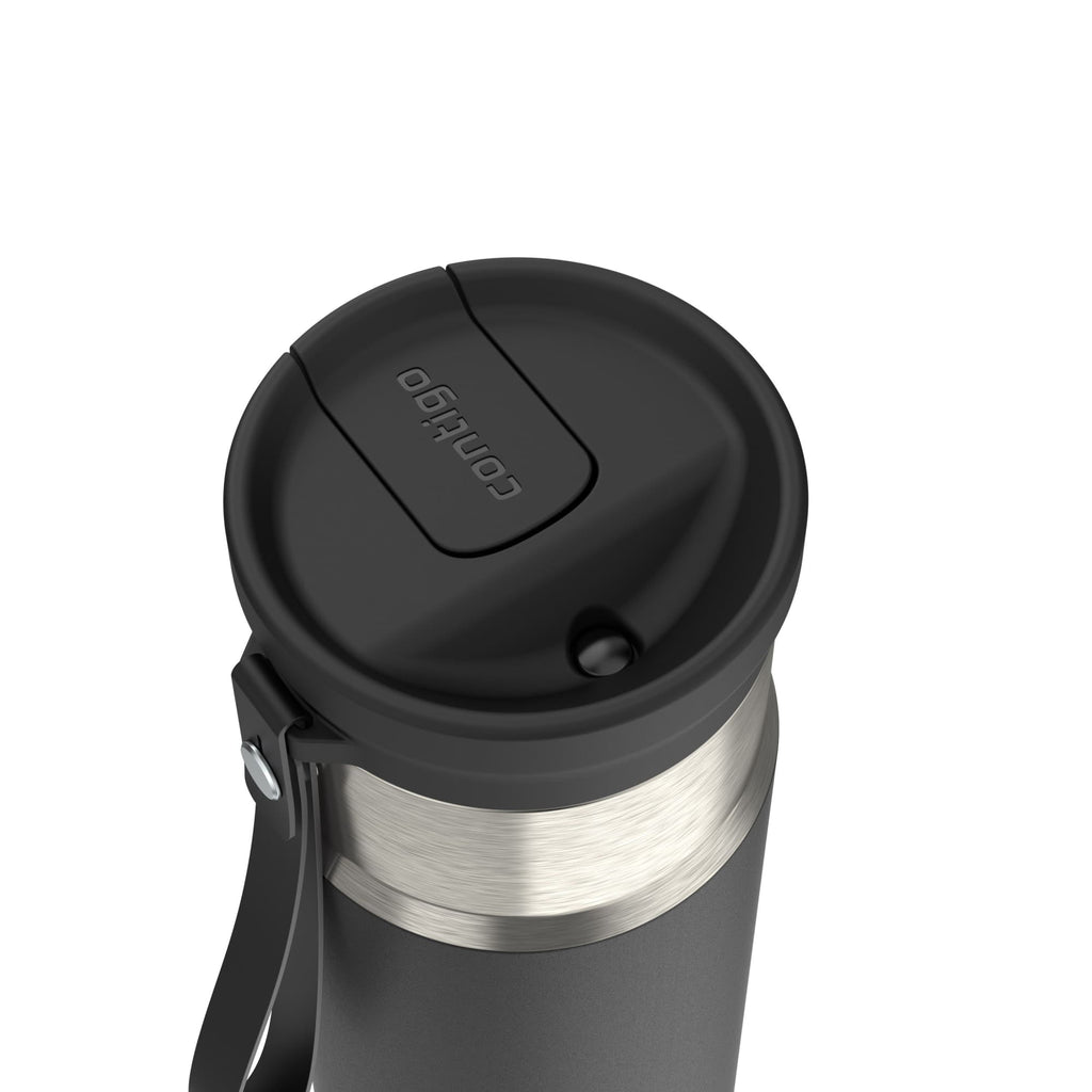 Contigo SnapSeal 20 oz Leakproof Stainless Steel Water Bottle with Reusable Straw - Vacuum-Insulated for Hot & Cold Drinks, Spill-Proof AutoClose Opening, BPA-Free & Lead-Free, Dishwasher Safe