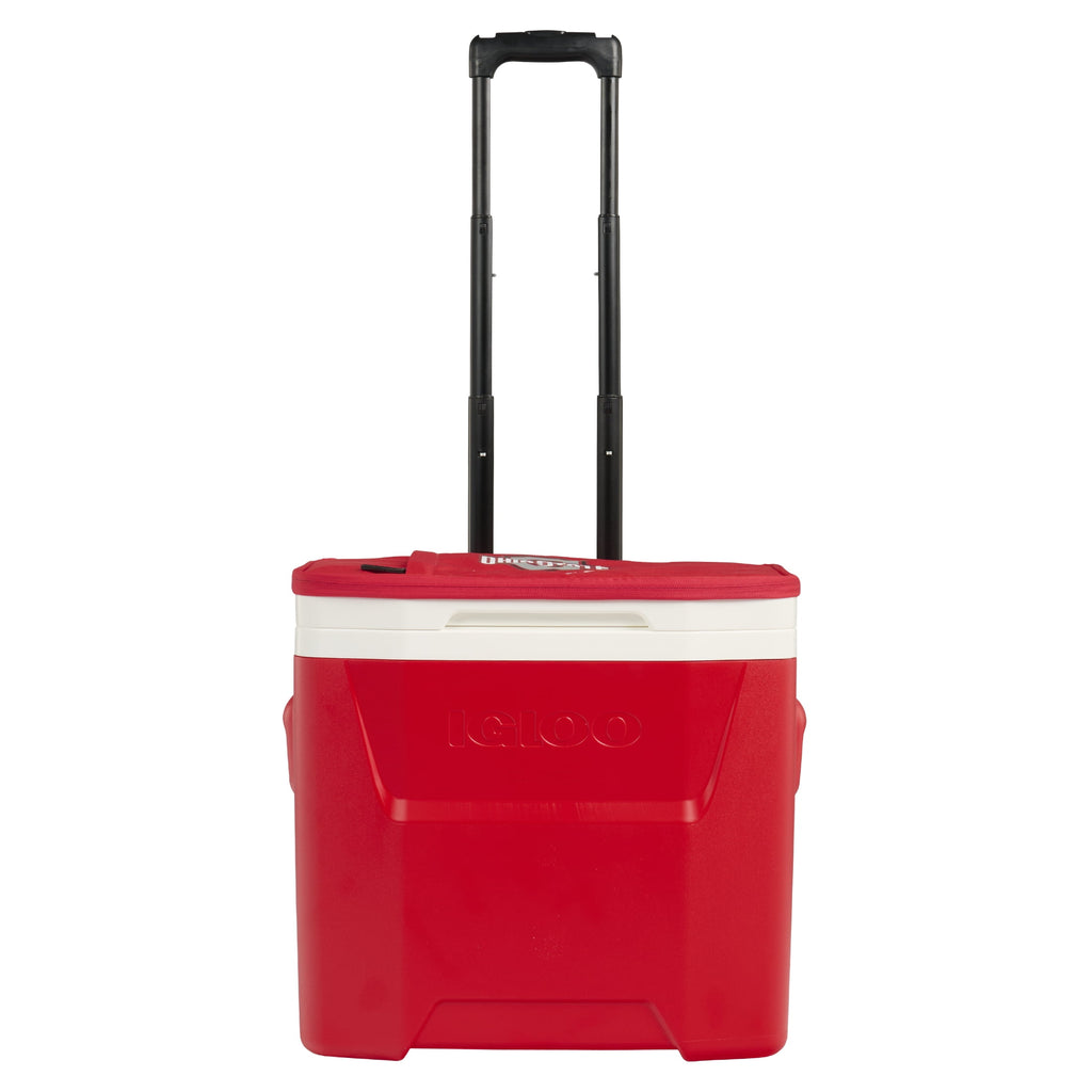 The University of Ohio State Buckeyes 28 QT Laguna Soft Top Wheeled Cooler by Igloo - Red