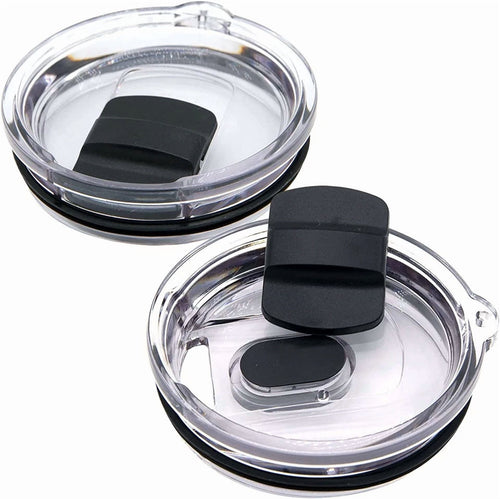 BEST- 2X 30 Oz Splash Spill Proof Magnetic Slider Lid For Yeti Rambler Tumbler Cup