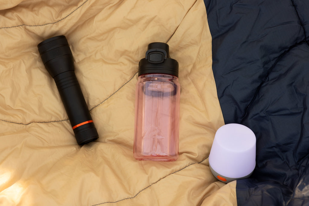Ozark Trail 18 oz Tritan Plastic Flip-Top Lid Water Bottle - Pink