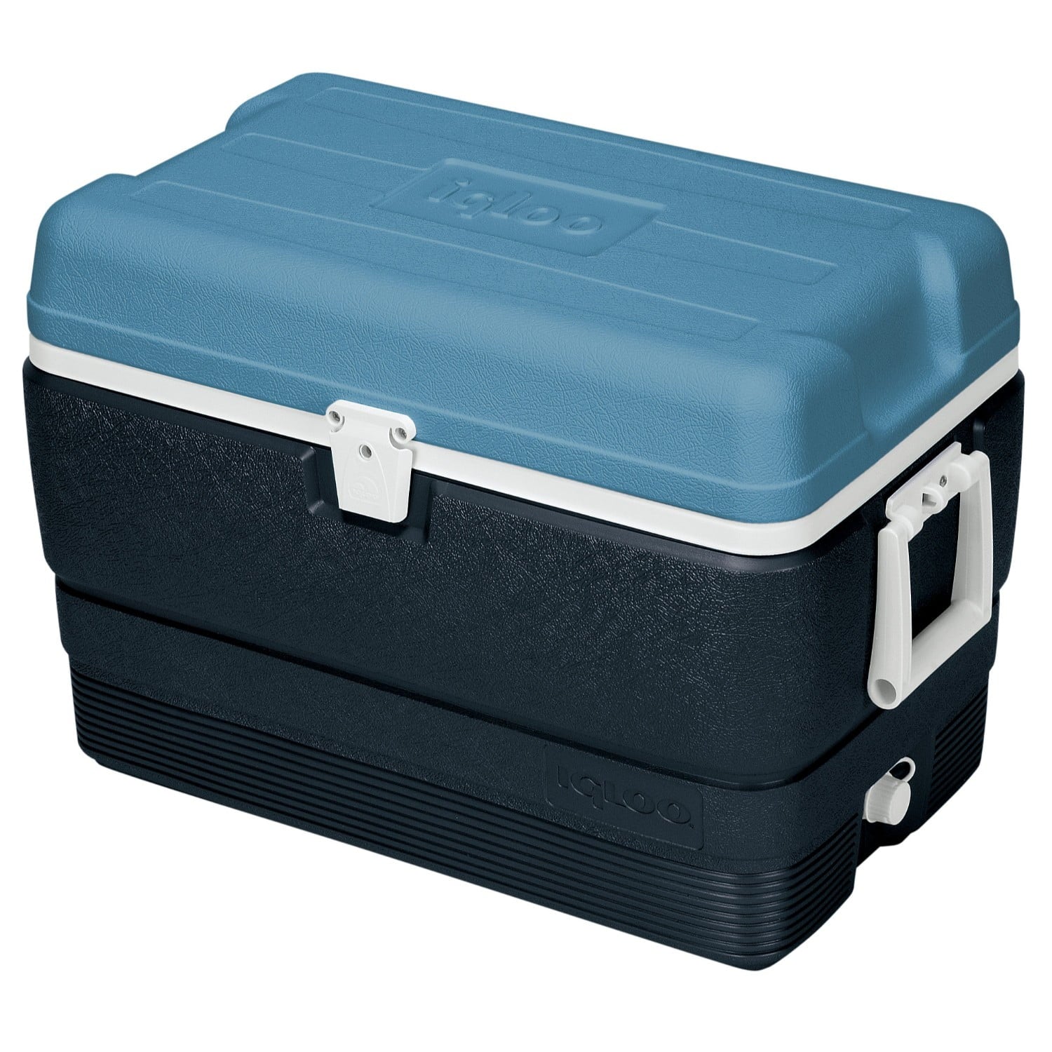 Igloo 50qt MaxCold Ice Chest Water Cooler with Snap-fit Latch - Blue