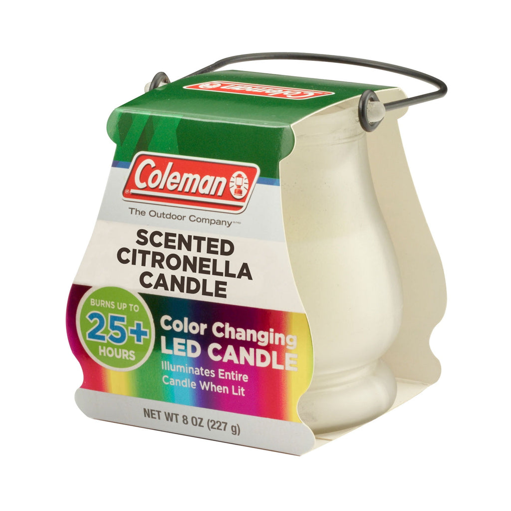 Coleman Color Changing LED Citronella Outdoor Scented Candle - 2-Pack