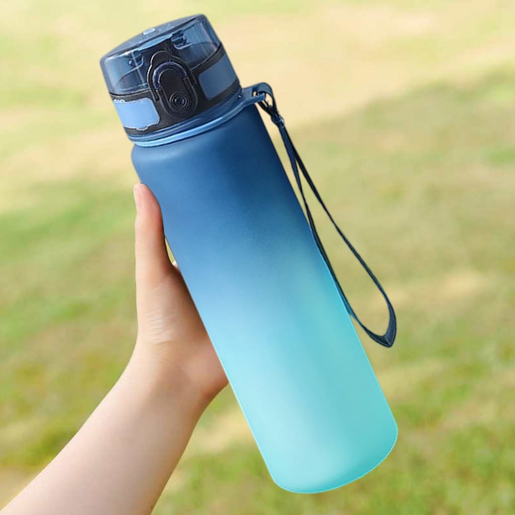 Kumdkd 24oz Leakproof Water Bottle with Infuser - Gradient Color Tritan Sports Cup for Gym & Hiking - BPA-Free Thermal Locking Tumbler for Hot/Cold Drinks