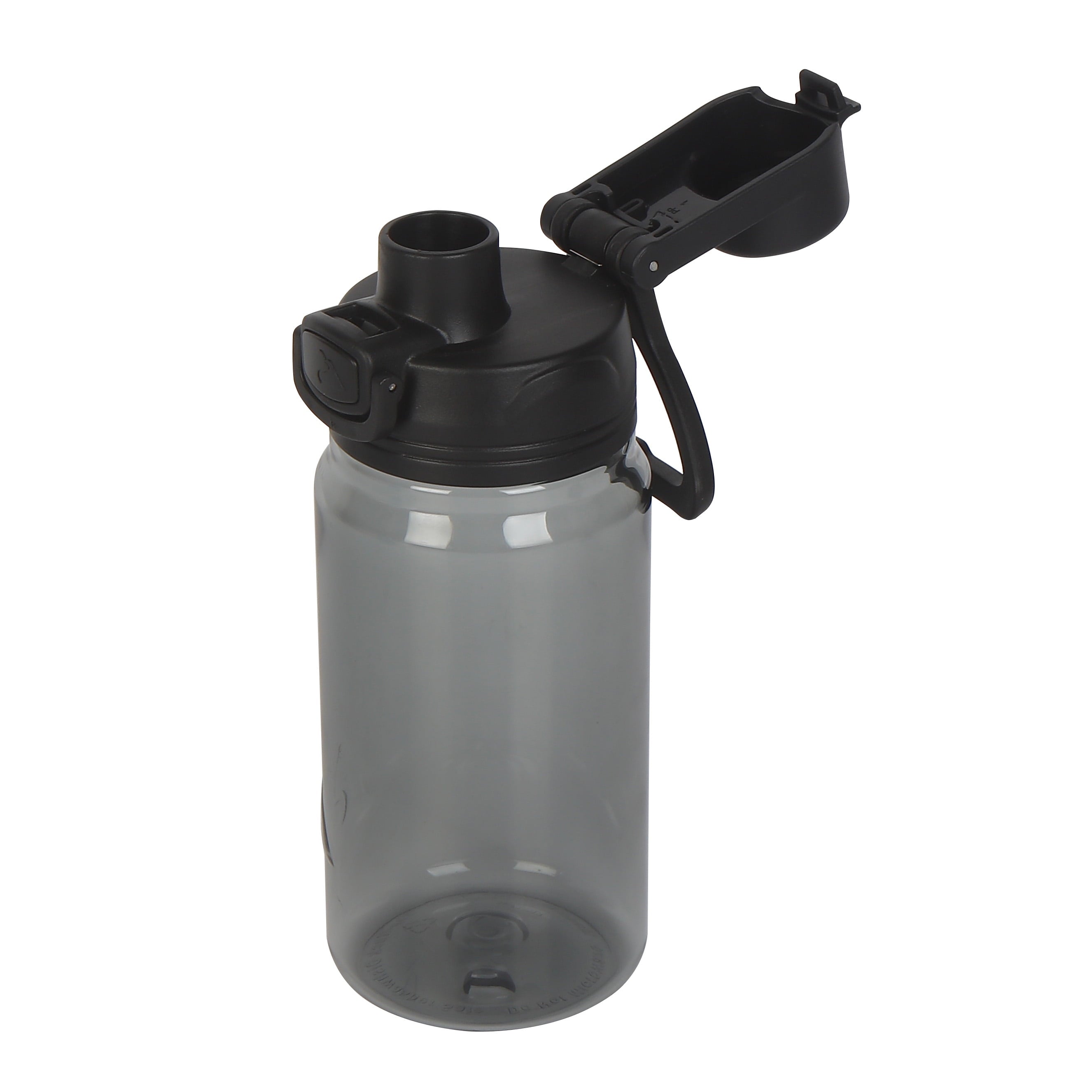 Ozark Trail 18 oz Tritan Plastic Flip-Top Lid Water Bottle - Gray