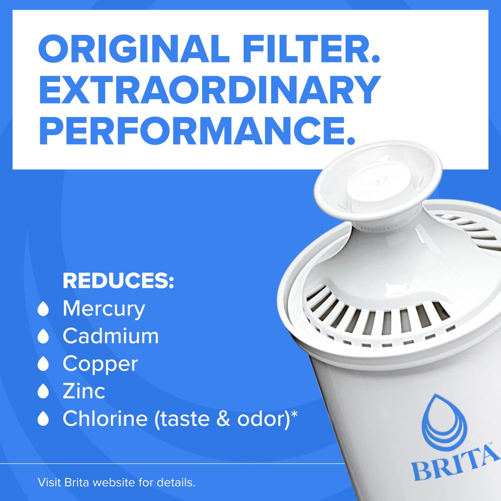 Brita 27 Cup Plastic Water Filtration Dispenser - Black, 1 Standard Brita Filter