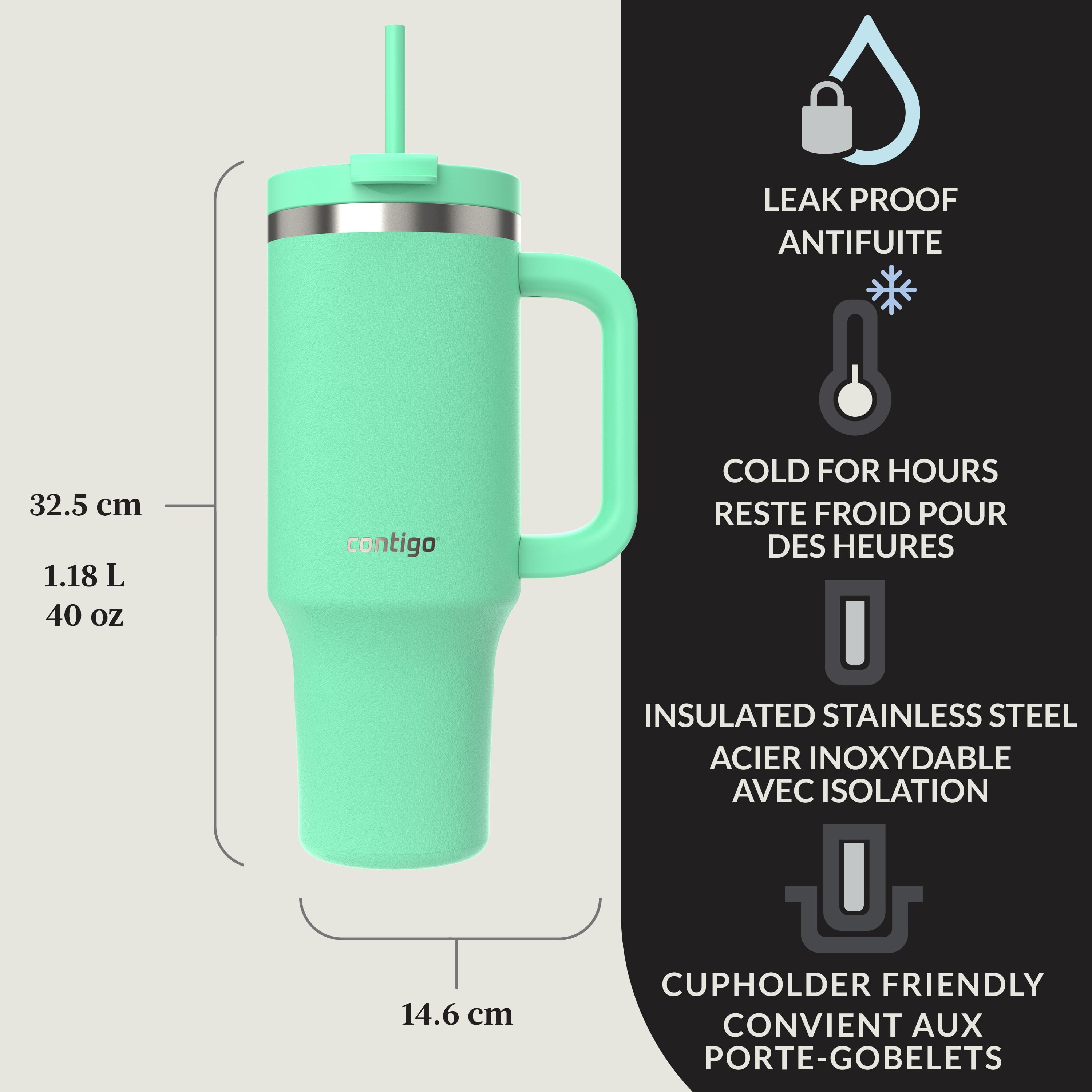 Contigo Streeterville Tumbler 40oz Reef