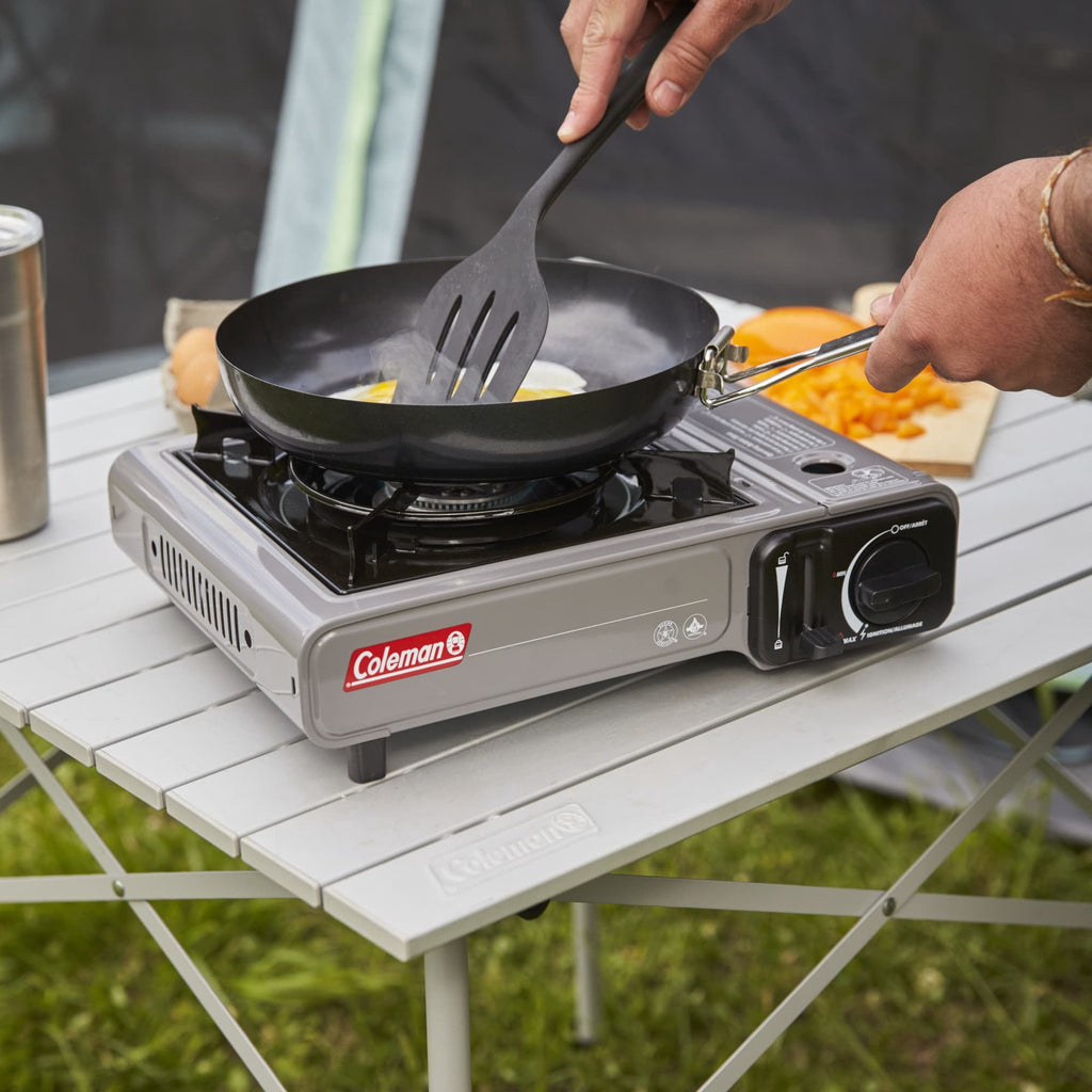 Coleman Tabletop Portable Butane Gas Camping Stove - 1 Burner, Gray