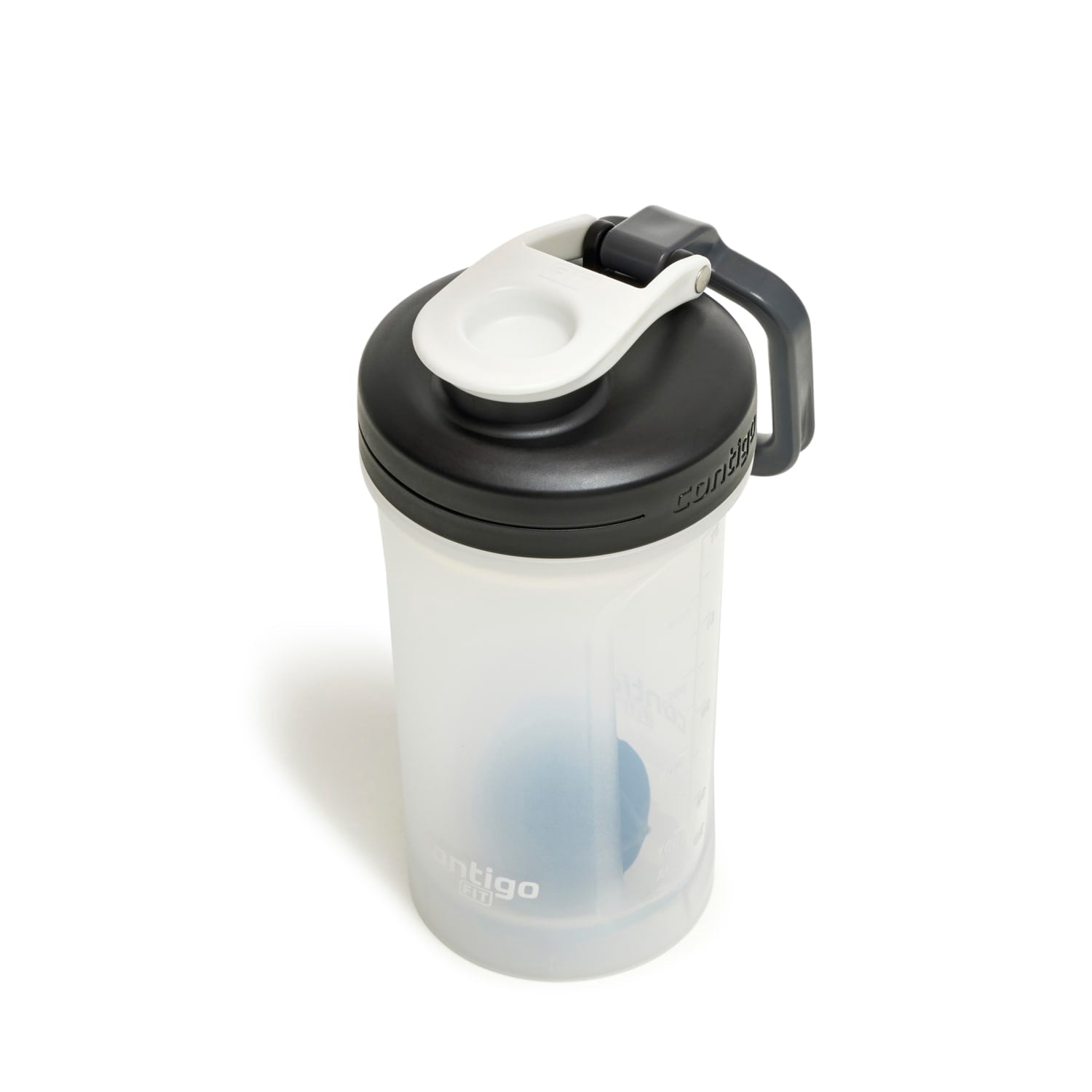 Contigo Fit Plastic Shake & Go 2.0 Shaker Bottle - Salt White, 20 fl oz.