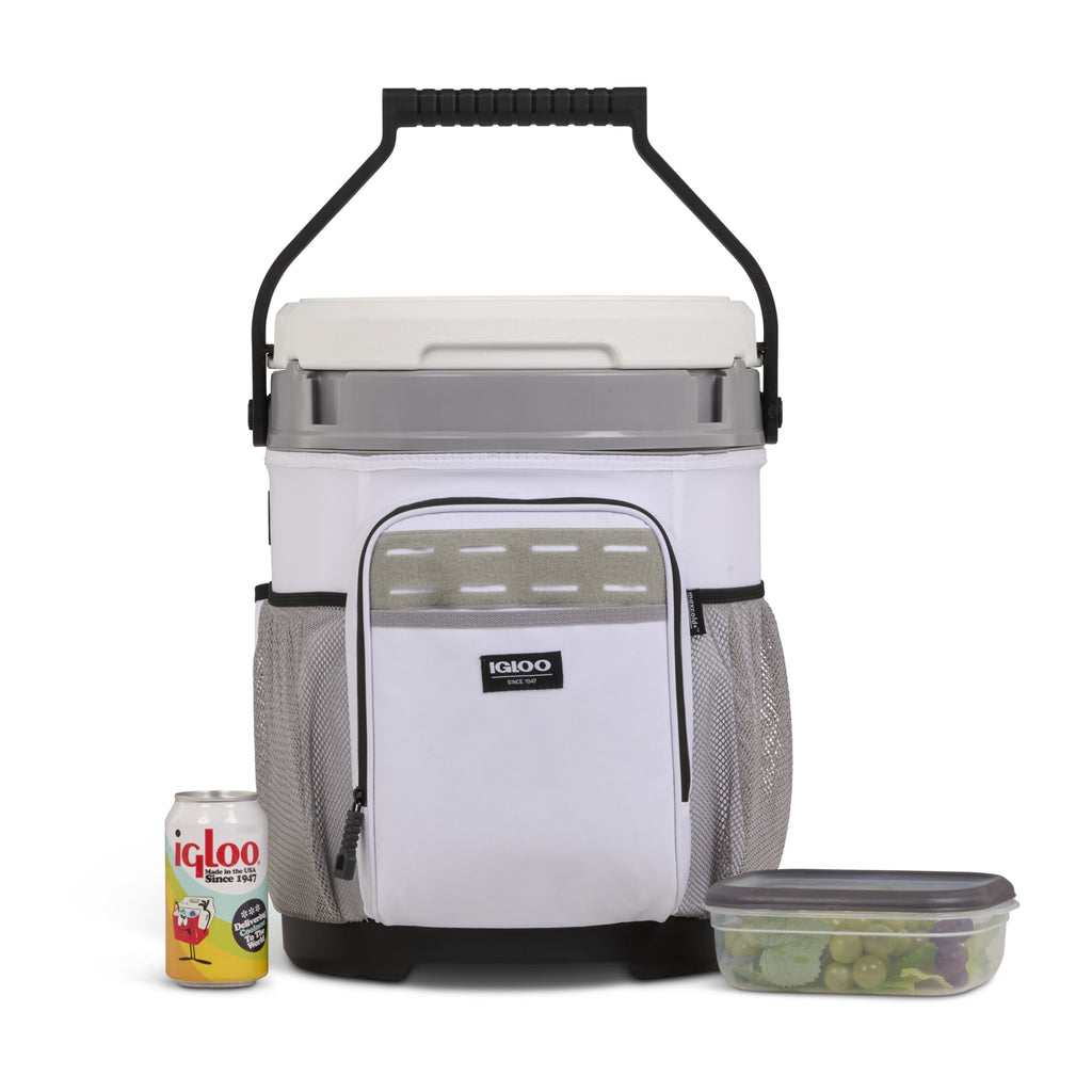Igloo 20 QT Marine Cooler Bucket and Seat - White