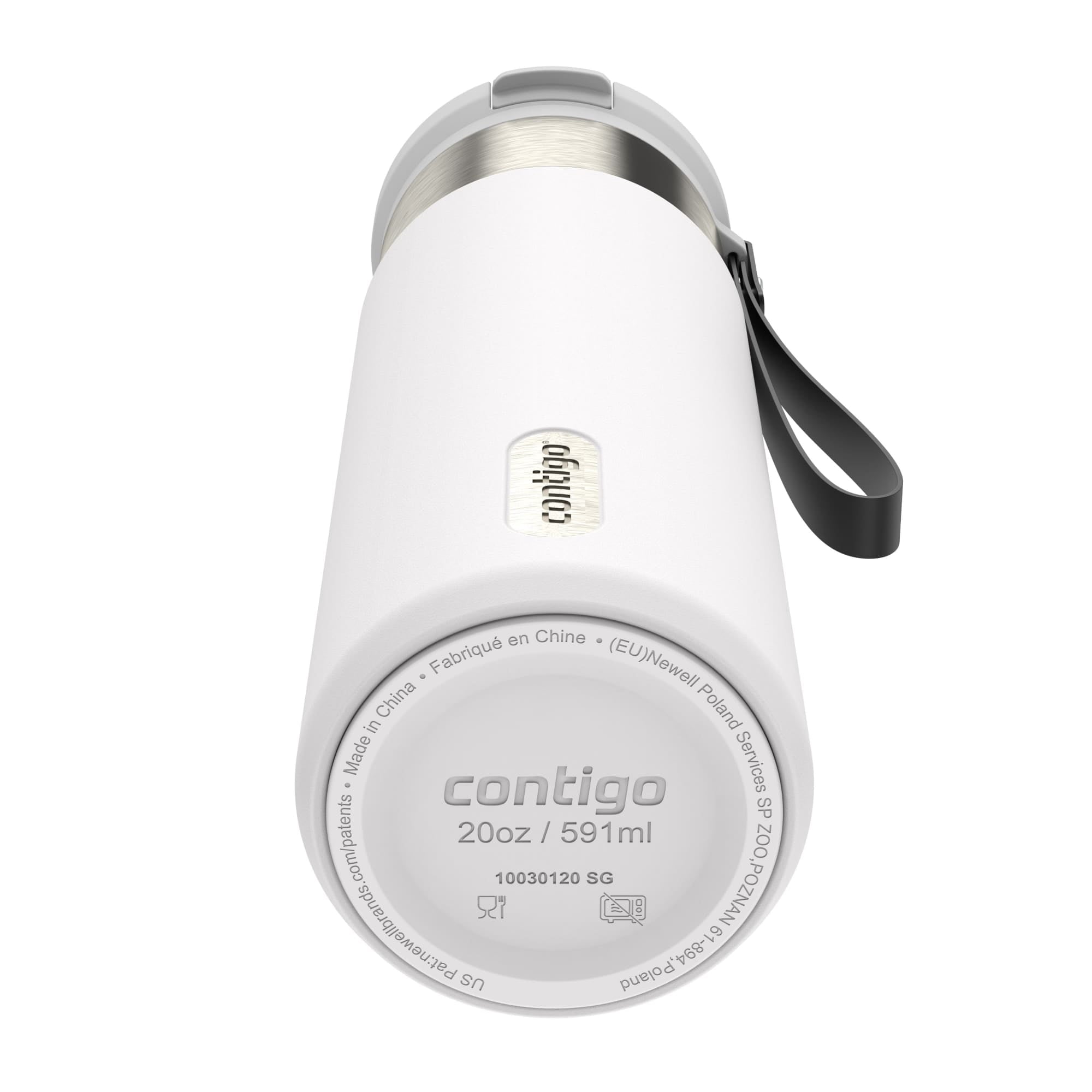Contigo SnapSeal 20 oz Leakproof Stainless Steel Water Bottle with Reusable Straw - Vacuum-Insulated for Hot & Cold Drinks, Spill-Proof AutoClose Opening, BPA-Free & Lead-Free, Dishwasher Safe