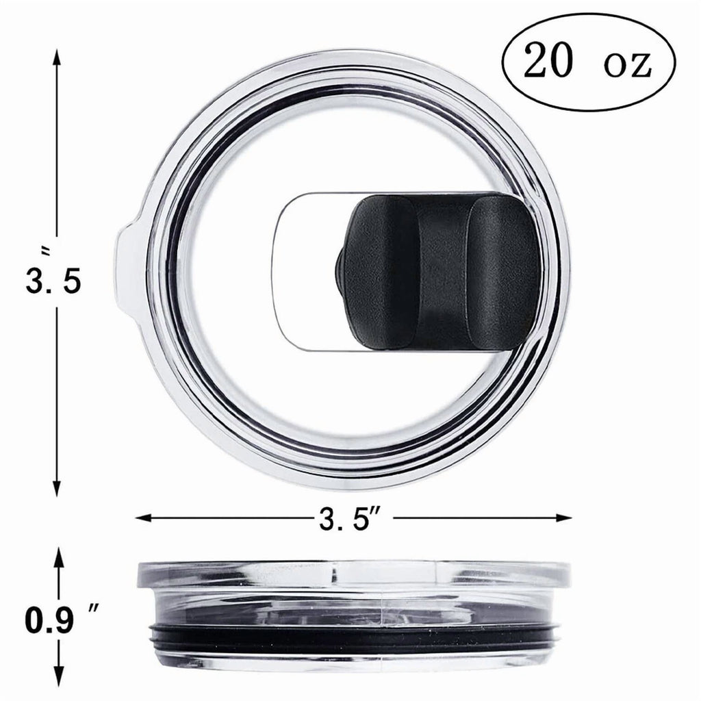 BEST- 2X 30 Oz Splash Spill Proof Magnetic Slider Lid For Yeti Rambler Tumbler Cup