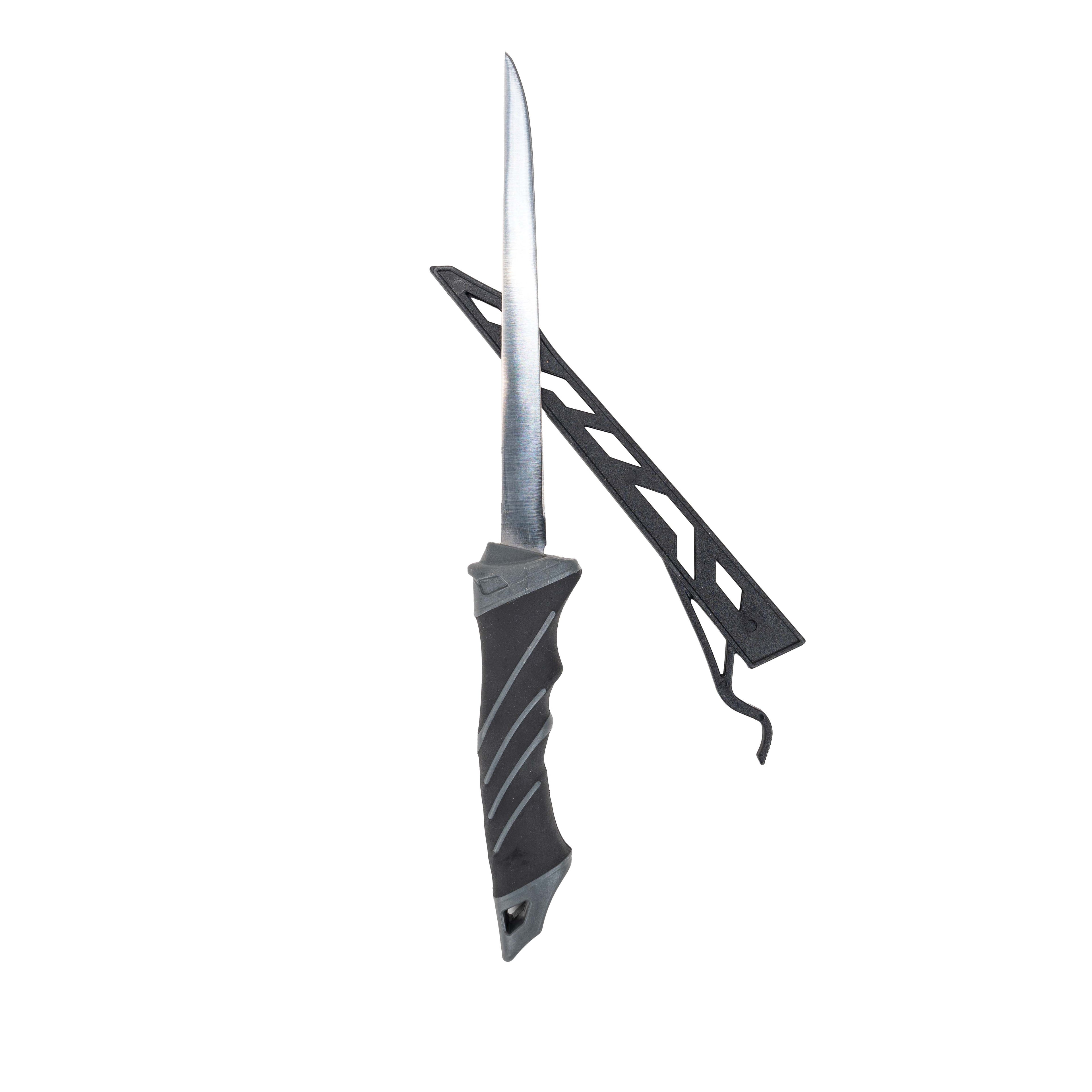 Ozark Trail 7 in Stainless Steel Fillet Knife with Soft Grip Handle & Sheath