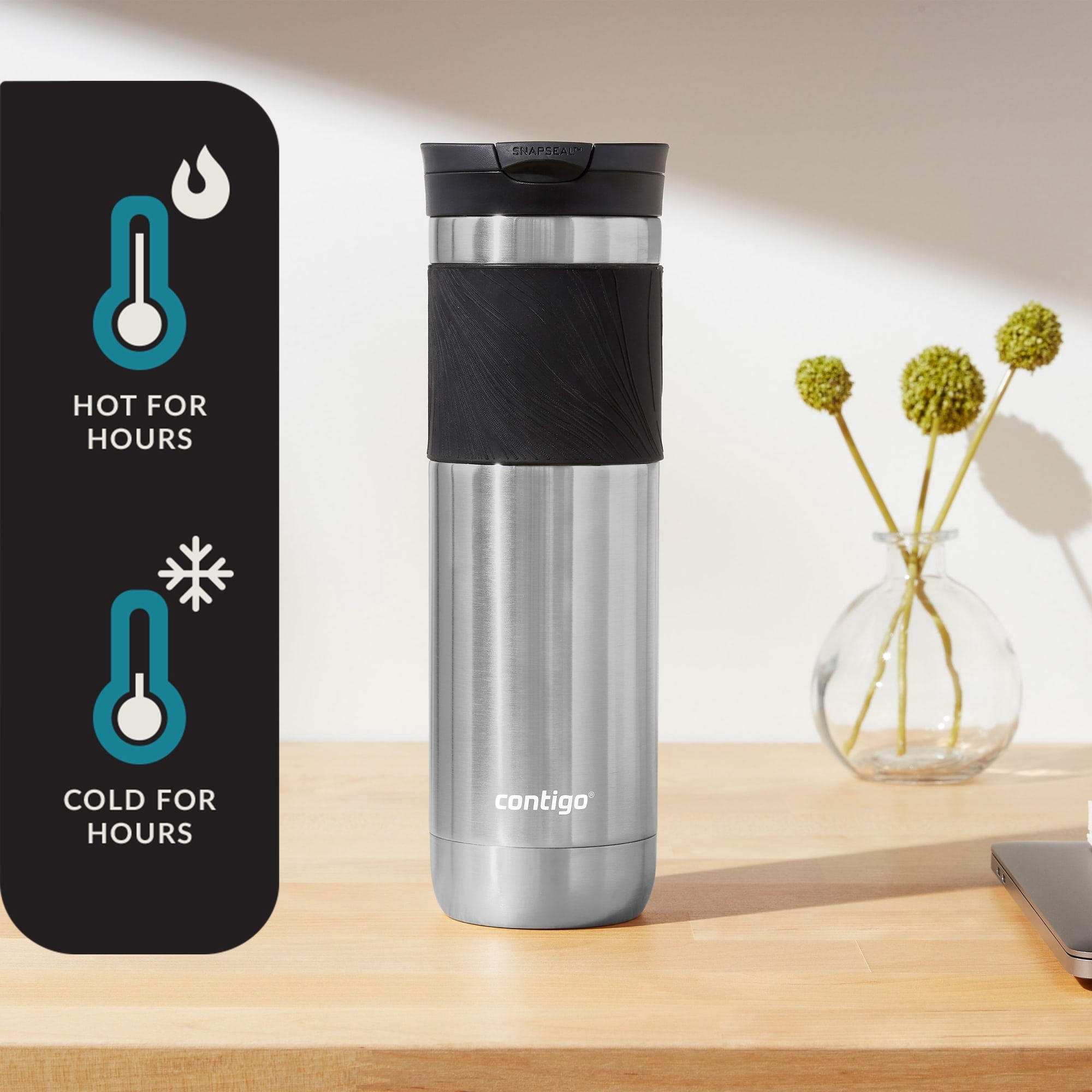 Contigo Byron 2.0 Stainless Steel Travel Mug with SNAPSEAL Lid Stainless Steel - 24 fl oz.