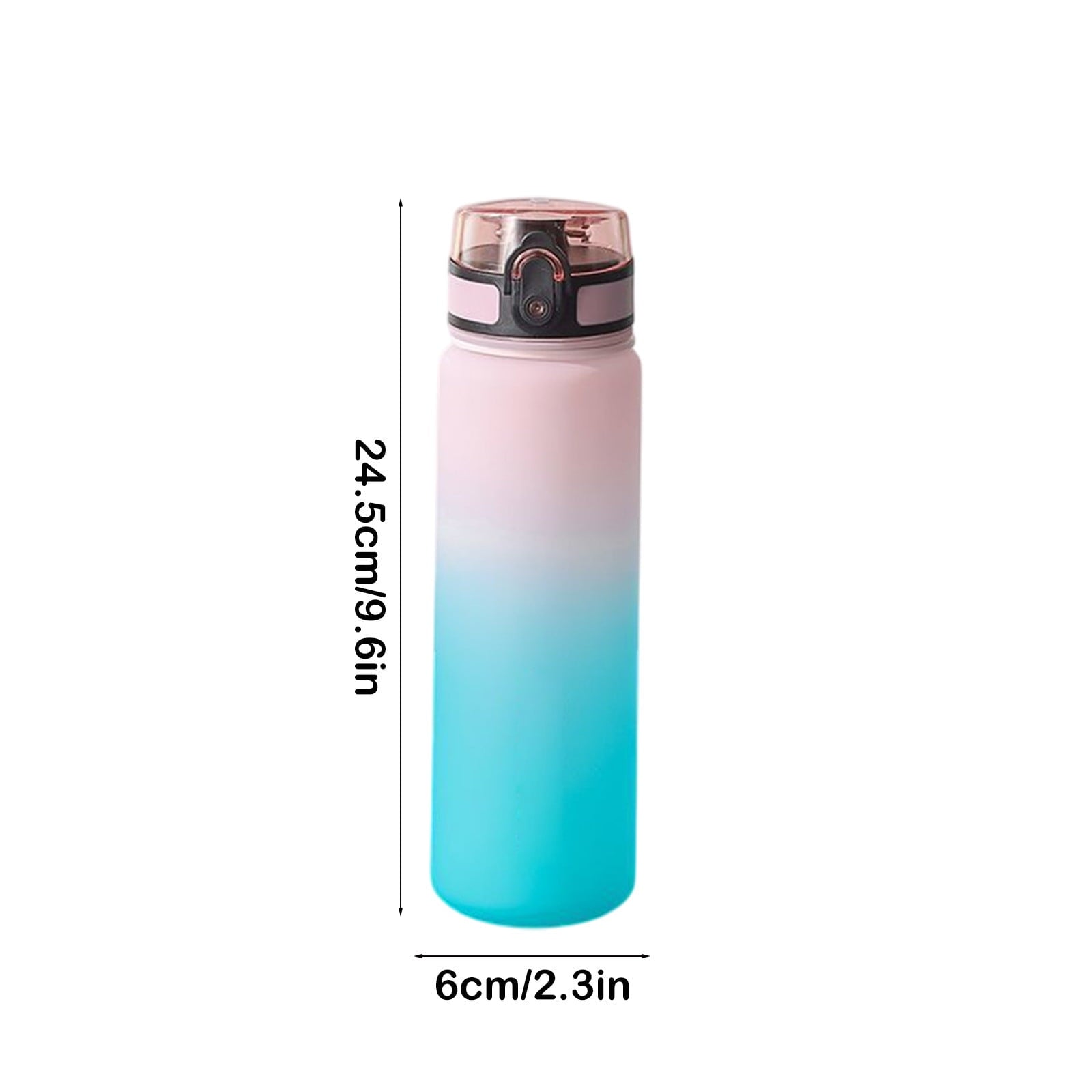 Kumdkd 24oz Leakproof Water Bottle with Infuser - Gradient Color Tritan Sports Cup for Gym & Hiking - BPA-Free Thermal Locking Tumbler for Hot/Cold Drinks