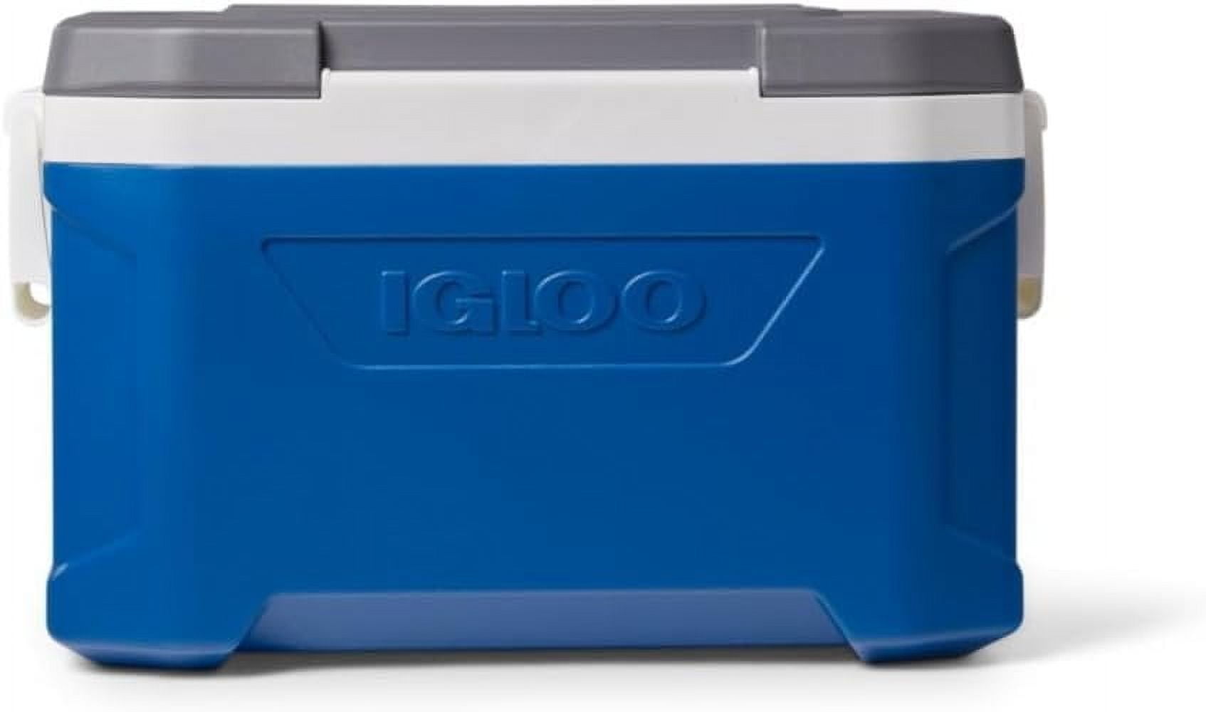 Igloo Latitude 52 Indigo Cooler - 16.2 Qt Plastic - White - Multicolor — Residential Use, Standard Application