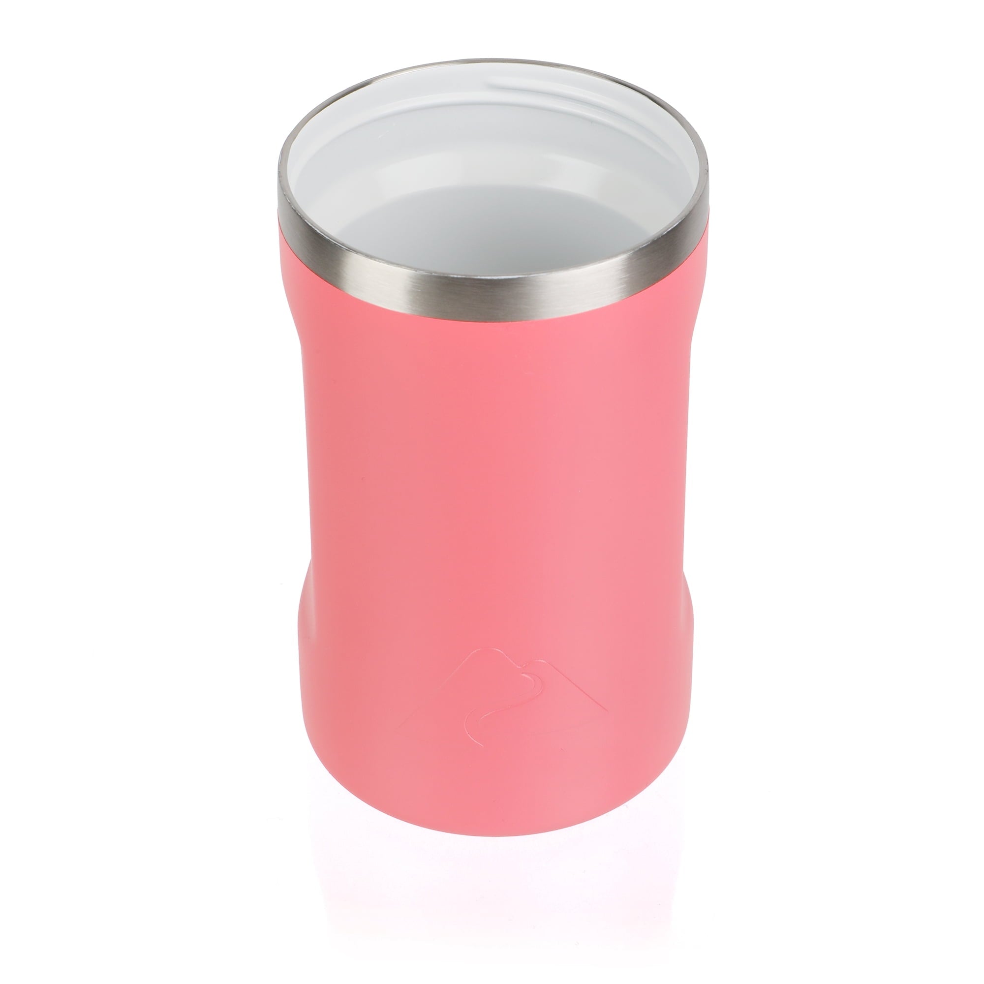 Ozark Trail 16oz Ceramic Lined Stainless Steel Can Tumbler with 2-in-1 Lid - Coral