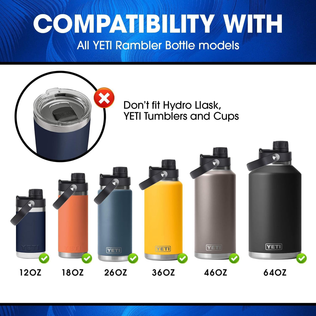 Chug Replacement Lid Cap - Compatible with YETI Rambler Bottle Fits for 18oz/26oz/36oz/46oz/64oz