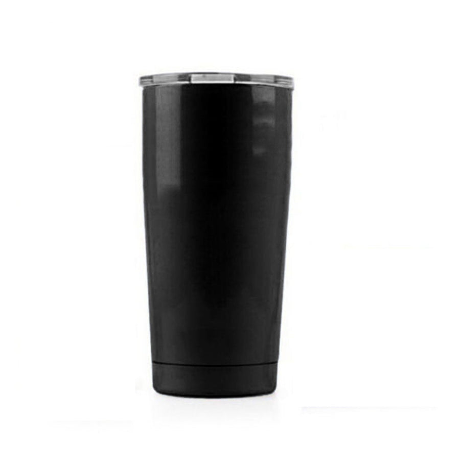 Aspire 20 Ounce Stainless Steel Tumbler - Double Walled Insulated Travel Cup with Splash Proof Lid, Keep Cold or Hot for Hours-Black
