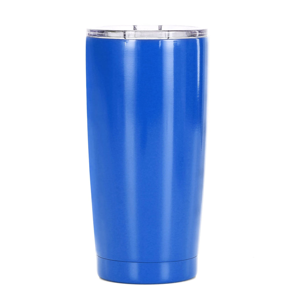 Aspire 20 Ounce Stainless Steel Tumbler - Double Walled Insulated Travel Cup with Splash Proof Lid, Keep Cold or Hot for Hours-Royal Blue