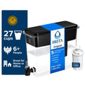 Brita 27 Cup Plastic Water Filtration Dispenser - Black, 1 Standard Brita Filter