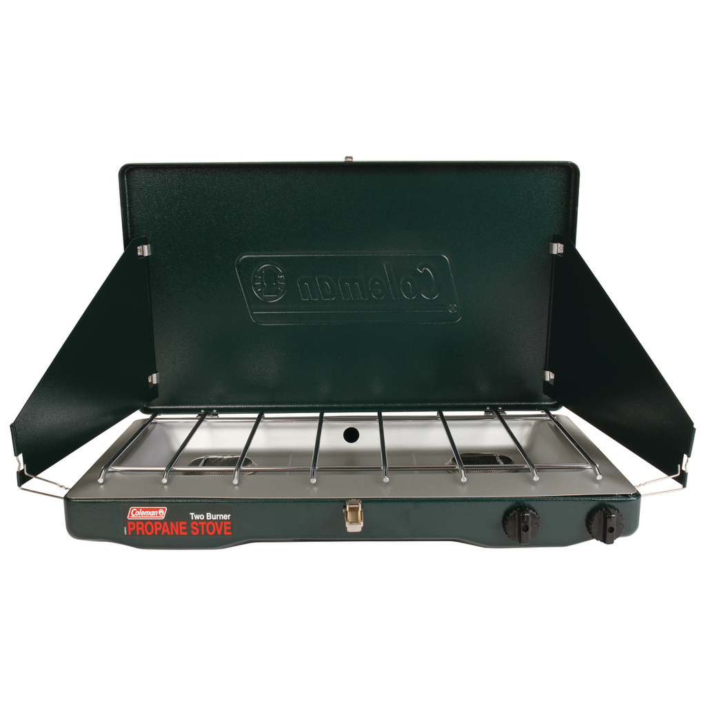 Coleman Brand - Matchlight 10, 000 BTU 2-Burner Propane Stove, Black