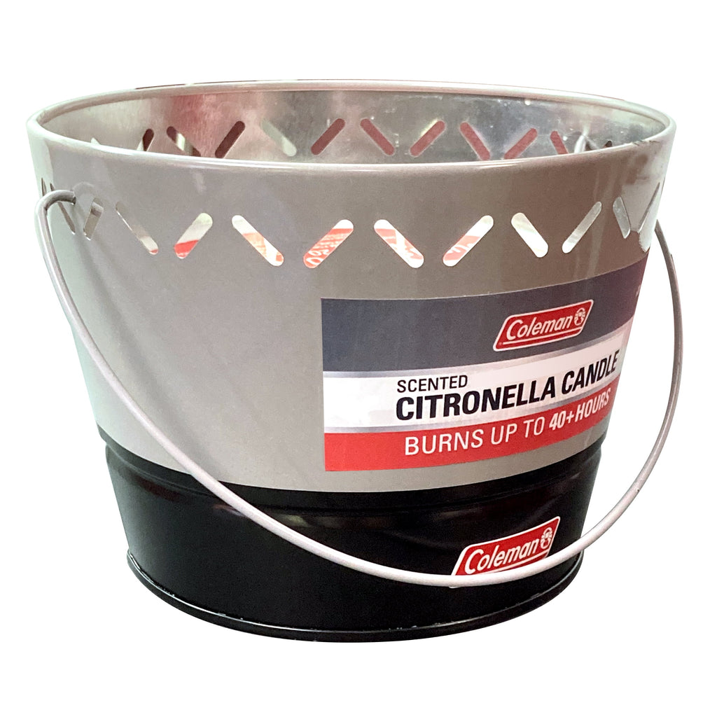 Coleman Brand Triple Wick Citronella Candle 20oz 2-Tone Bucket - Gray/Black