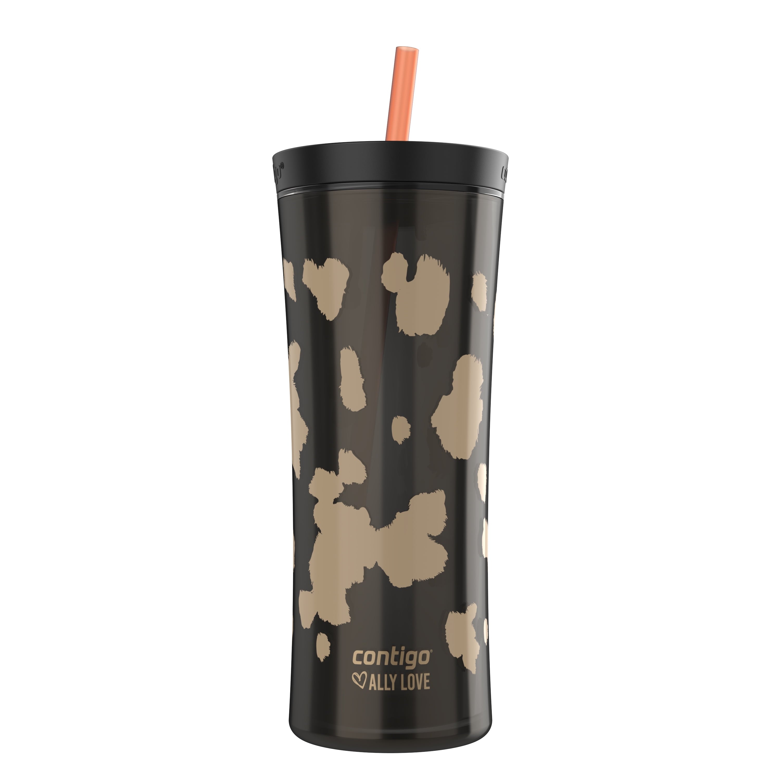 Contigo 20oz Shake & Go Tumbler - Plastic with Straw, Licorice Cowhide Couture