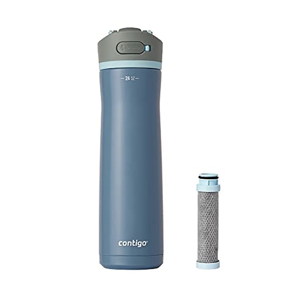 Contigo 24 oz. Wells Chill Stainless Steel Filter Bottle w/ Filters - Dark Ice