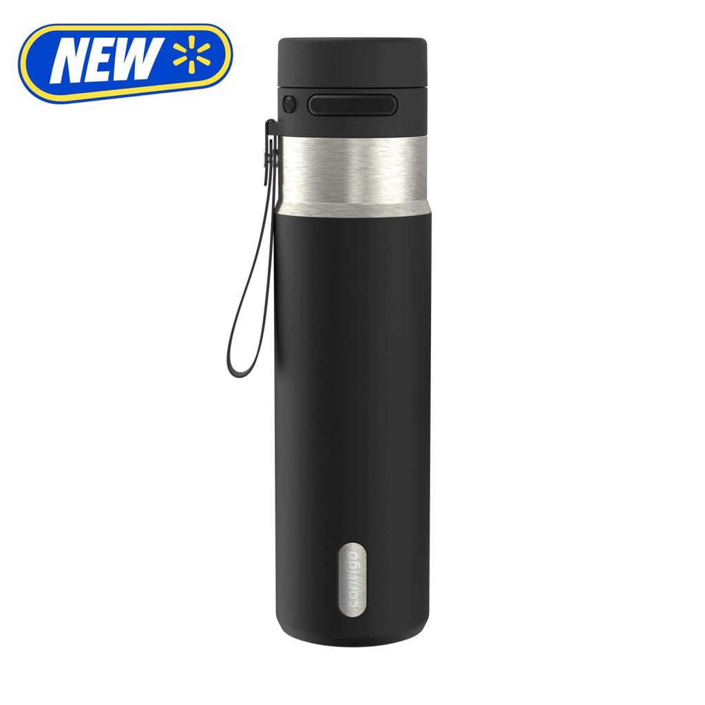Contigo AutoPop 24 oz Leakproof Insulated Stainless Steel Water Bottle with Carry Strap and Shaker Ball