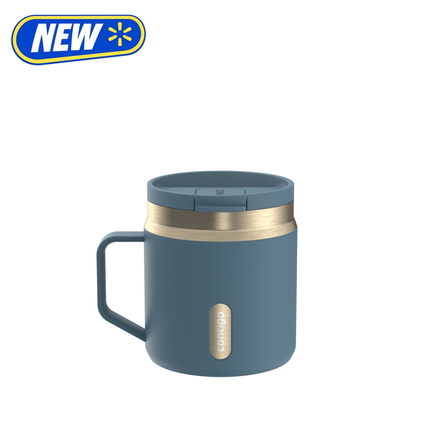 Contigo SnapSeal Leakproof Stainless Steel Reusable Travel Tumbler - Teal/Champagne, 14 oz