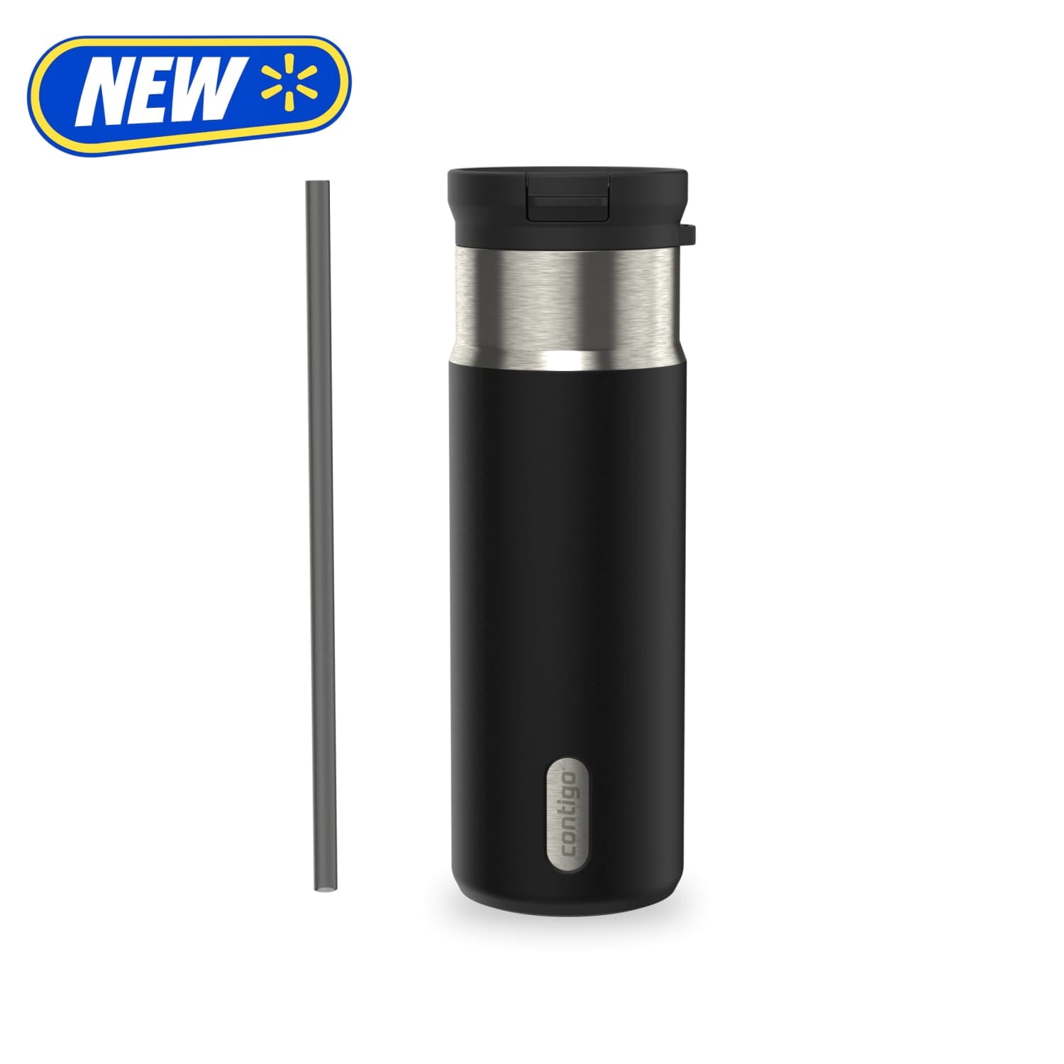 Contigo SnapSeal 20 oz Leakproof Stainless Steel Water Bottle with Reusable Straw - Vacuum-Insulated for Hot & Cold Drinks, Spill-Proof AutoClose Opening, BPA-Free & Lead-Free, Dishwasher Safe