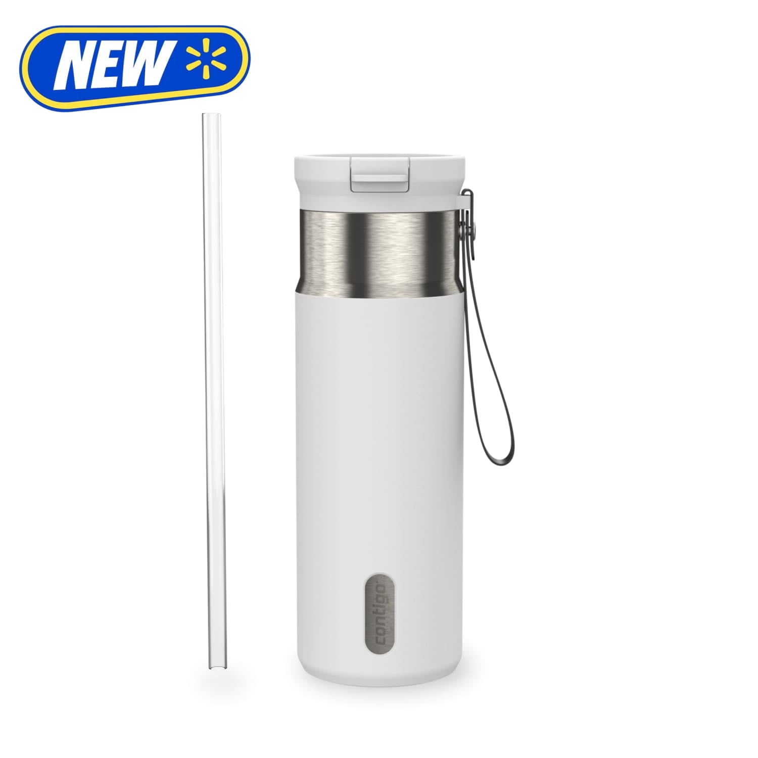 Contigo SnapSeal 20 oz Leakproof Stainless Steel Water Bottle with Reusable Straw - Vacuum-Insulated for Hot & Cold Drinks, Spill-Proof AutoClose Opening, BPA-Free & Lead-Free, Dishwasher Safe