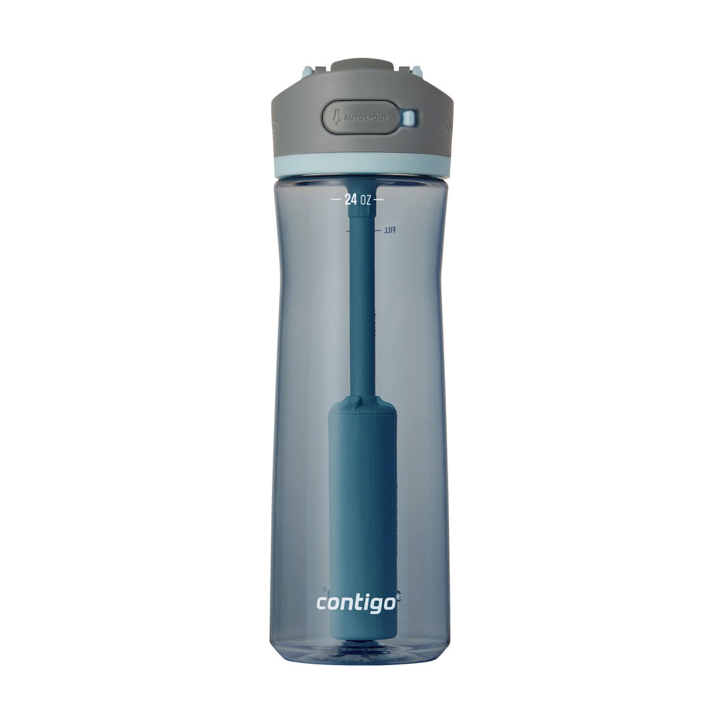 Contigo® Wells Plastic Filter Water Bottle with AUTOSPOUT® Straw Lid - 24 Oz., Dark Ice