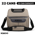 Igloo 22 Can Capacity Trek Gripper Soft Sided Cooler - Sandstone Tan