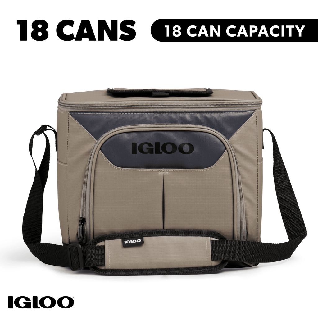 Igloo Trek 18 Can Capacity Softside Cooler with Hard Liner - Sandstone Tan