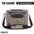 Igloo Trek 18 Can Capacity Softside Cooler with Hard Liner - Sandstone Tan