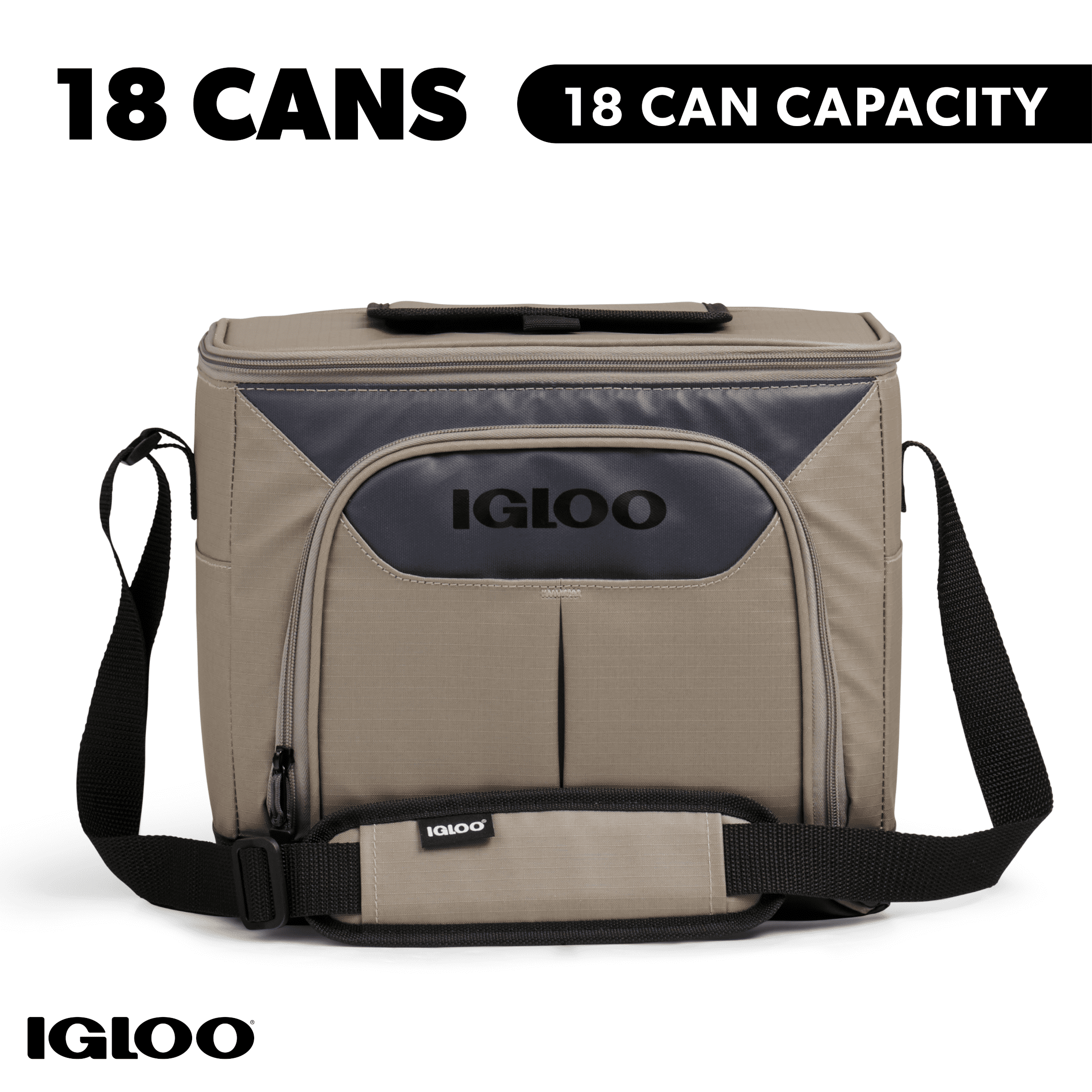 Igloo Trek 18 Can Capacity Softside Cooler with Hard Liner - Sandstone Tan