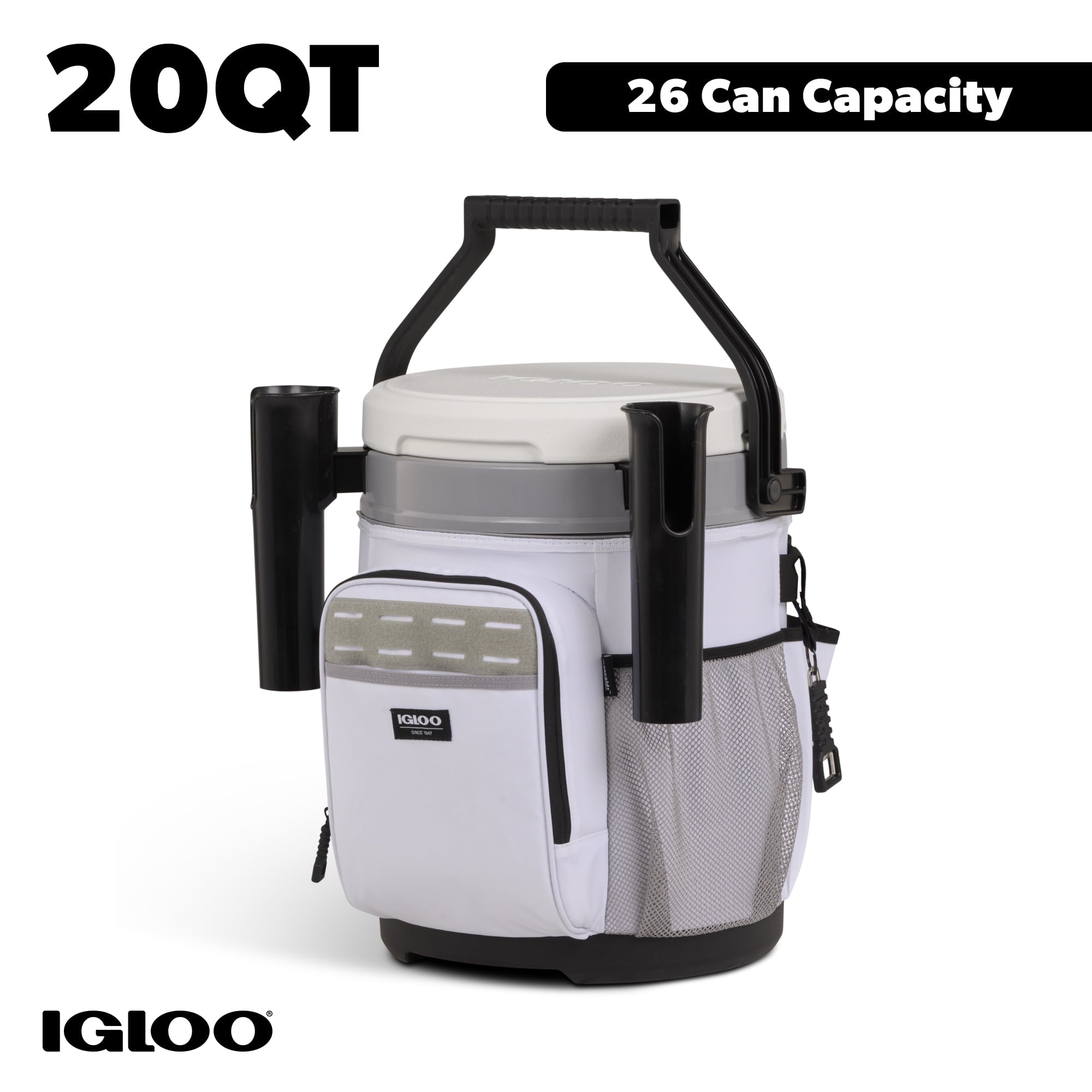 Igloo 20 QT Marine Cooler Bucket and Seat - White