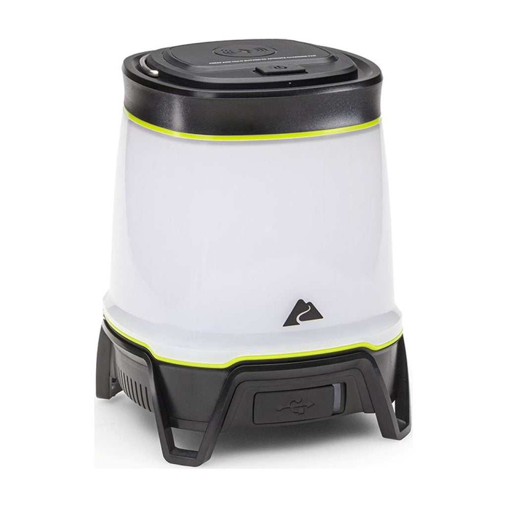 Ozark Trail 4000 Lumen Rechargeable LED Lantern with Qi Wireless Charging Pad – 4 Light Modes - Water-Resistant, Green and Gray