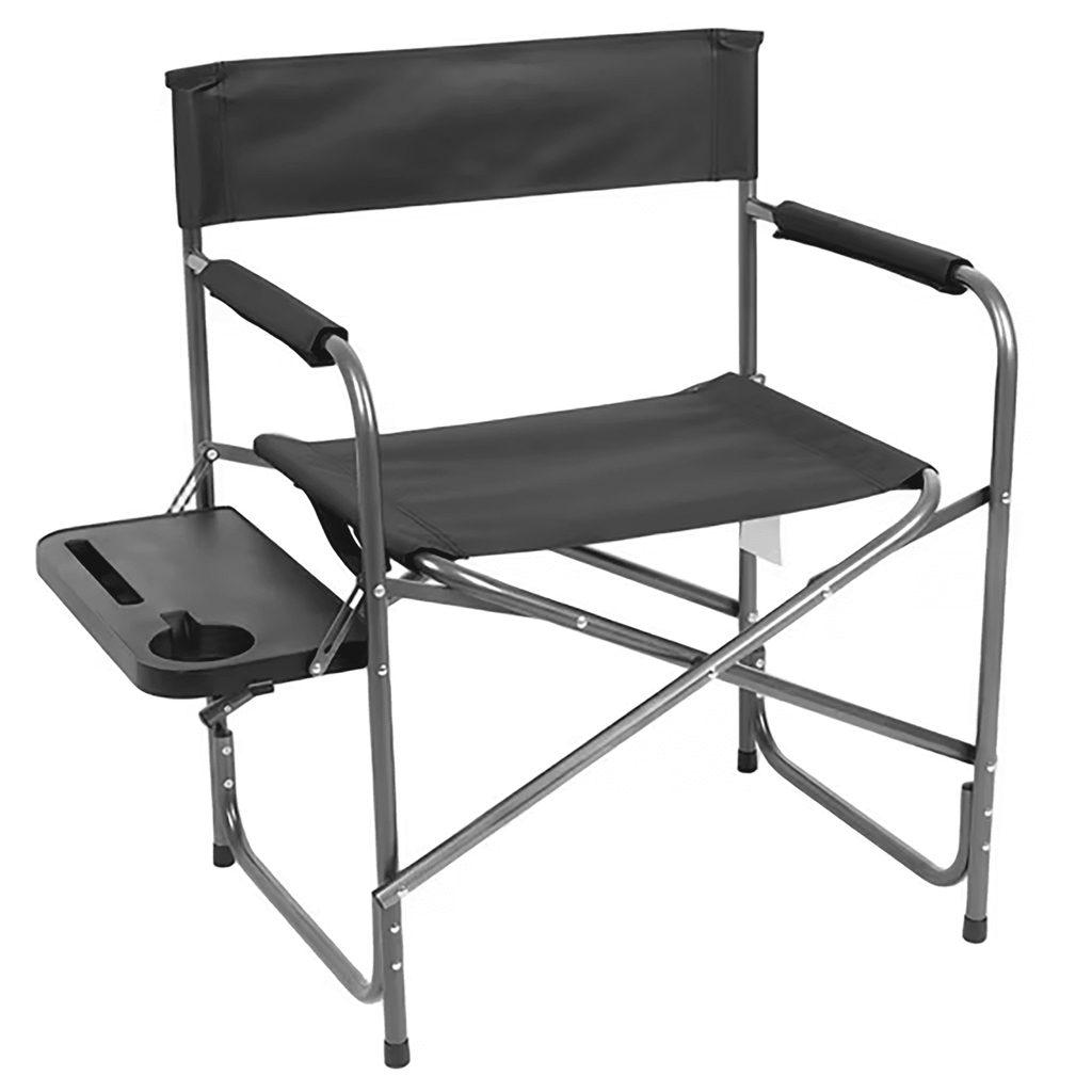 Ozark Trail Director Chair with Side Table - Black