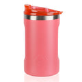 Ozark Trail 16oz Ceramic Lined Stainless Steel Can Tumbler with 2-in-1 Lid - Coral