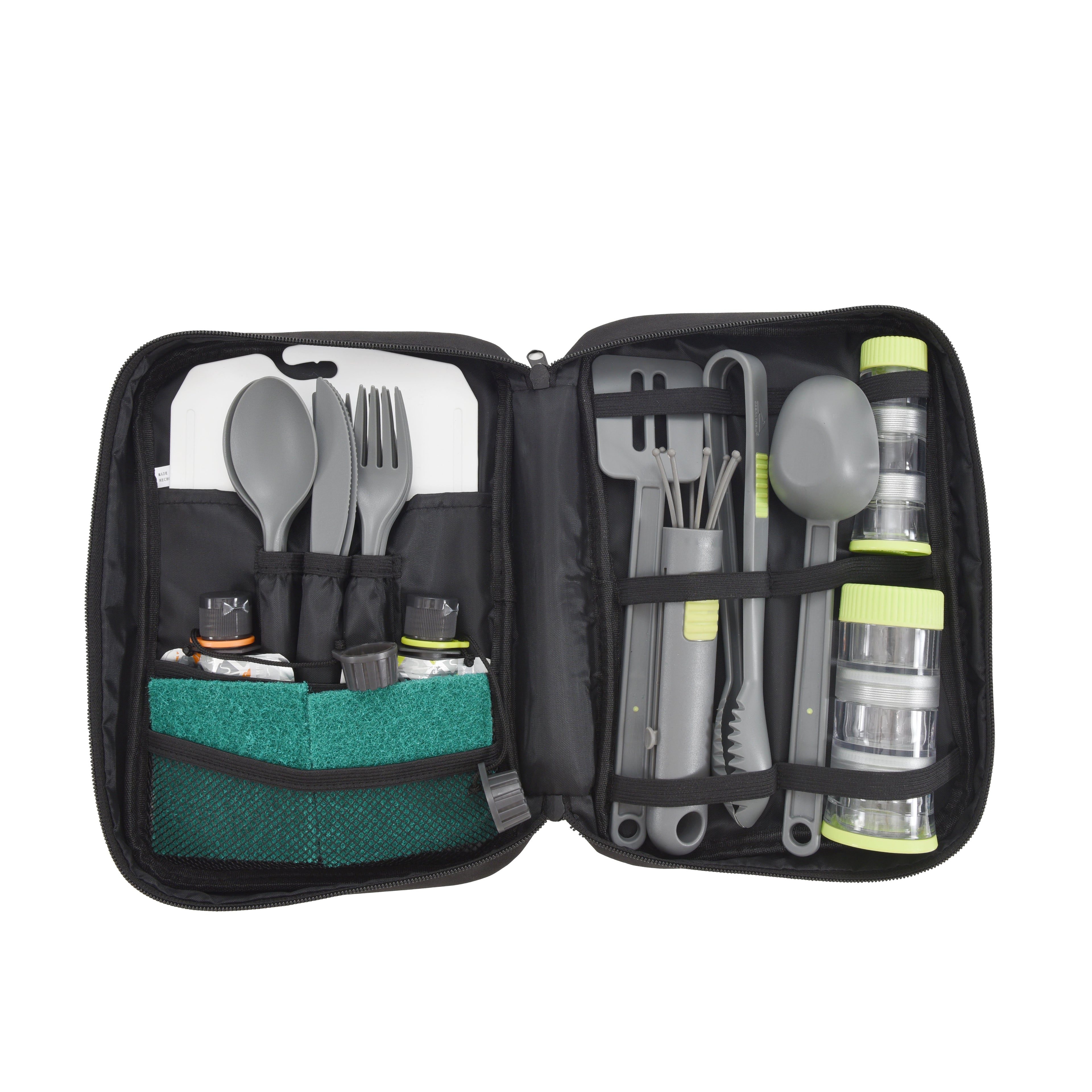 Ozark Trail 24-Piece Plastic Camping Kitchen Set with Travel Bag