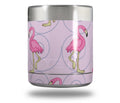 Skin Decal Wrap for Yeti Rambler Lowball - Flamingos on Pink by WraptorSkinz
