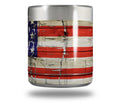 Skin Decal Wrap for Yeti Rambler Lowball - Painted Faded and Cracked USA American Flag by WraptorSkinz