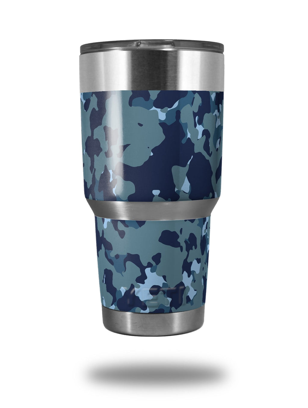 Skin Decal Wrap for Yeti Tumbler Rambler 30 oz WraptorCamo Old School Camouflage Camo Navy ( 30oz TUMBLER NOT INCLUDED )